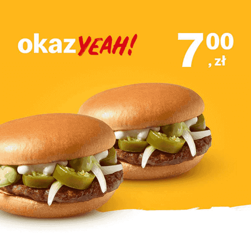 Kupon McDonald's - 2 x Jalapeño Burger