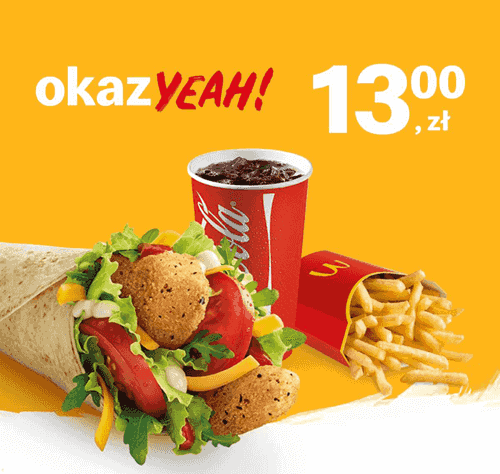 Kupon McDonald's - McZestaw McWrap®