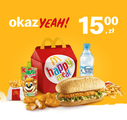 Kupon McDonald's - Happy Meal® + 2 for U