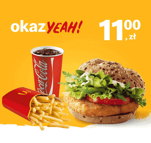 Kupon McDonald's - McZestaw Kajzerka