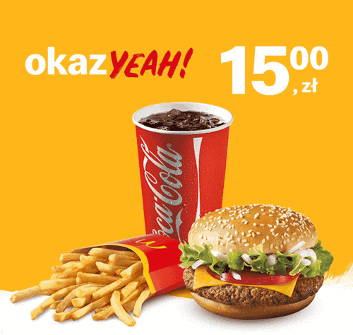 Kupon McDonald's - McZestaw Powiększony WieśMac®