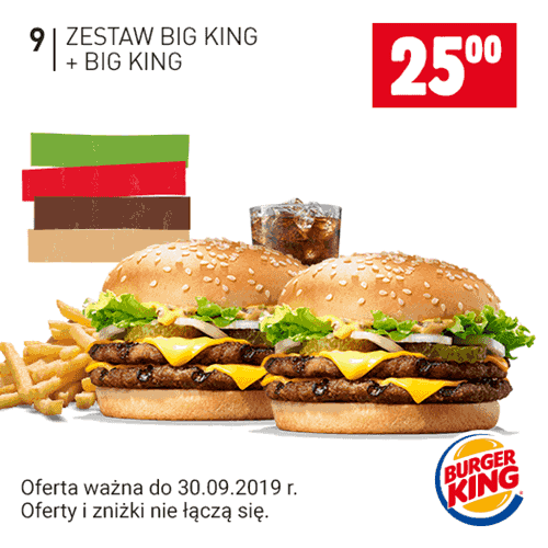 Kupon Burger King - Zestaw Big King + Big King