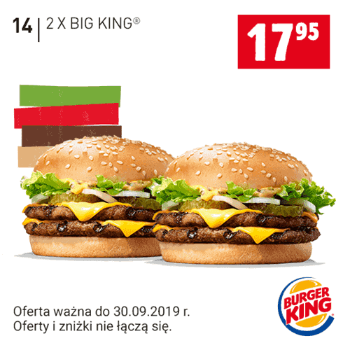 Kupon Burger King - 2x Big King