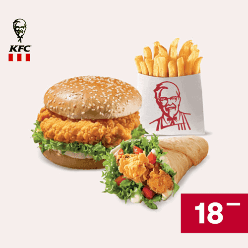 Kupon KFC - Twister + Zinger + Frytki