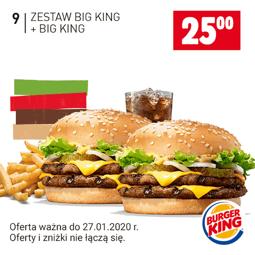 Kupon Burger King - Zestaw Big King + Big King
