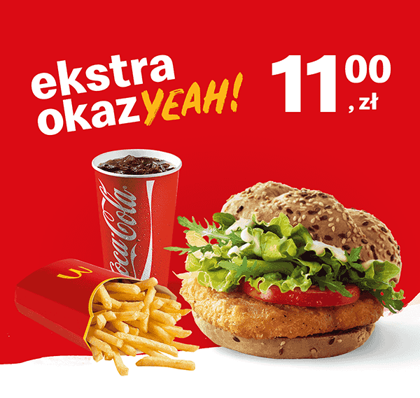 Kupon McDonald's - McZestaw Kajzerka