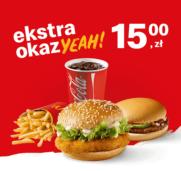 Kupon McDonald's - McZestaw McChicken® + Hamburger