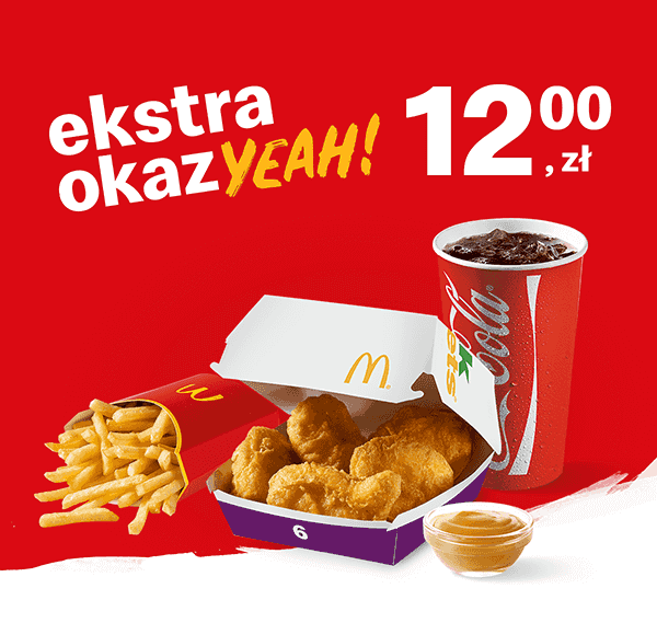 Kupon McDonald's - McZestaw Kurczak McNuggets® 6 szt.