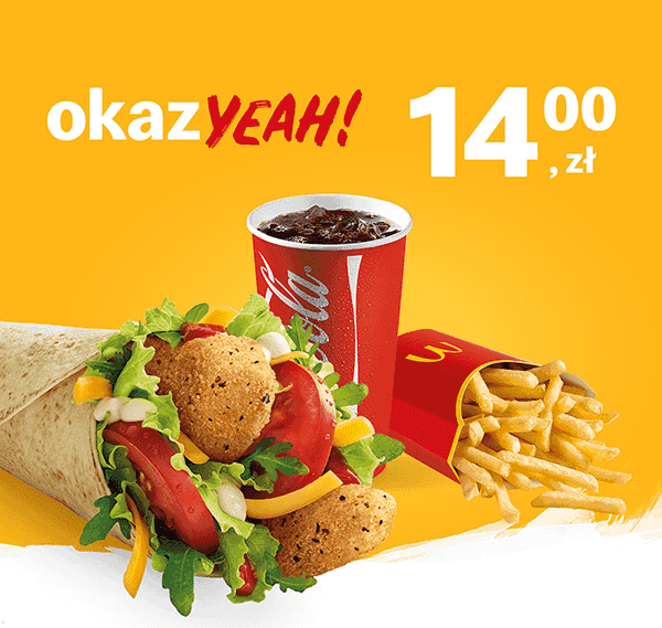 Kupon McDonald's - McZestaw McWrap®