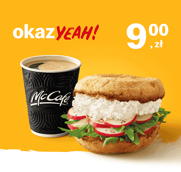 Kupon McDonald's - McMuffin® Twarożek i Rzodkiewka + kawa 200 ml