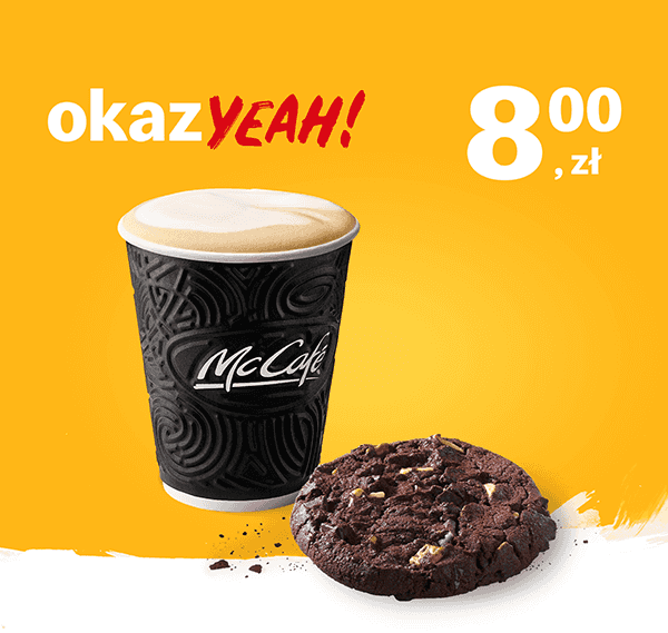 Kupon McDonald's - McCafé® Ciastko z kawałkami czekolady + kawa 300 ml