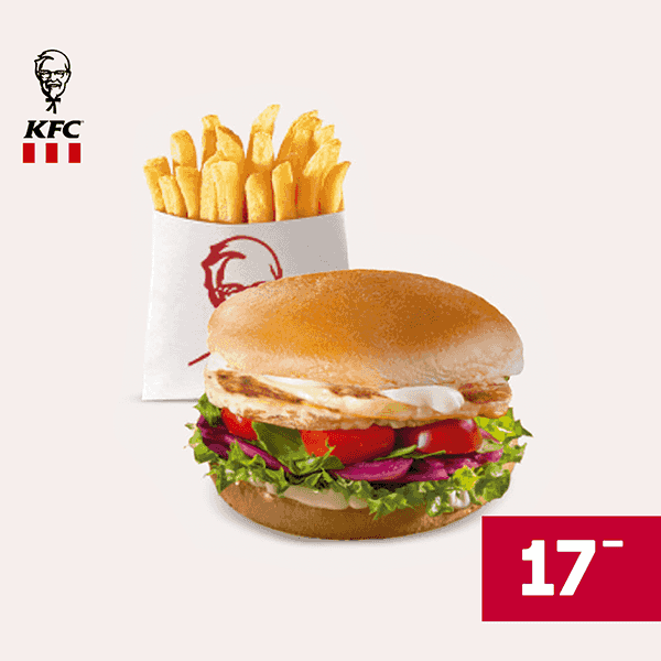 Kupon KFC - Burger Halloumi + Frytki