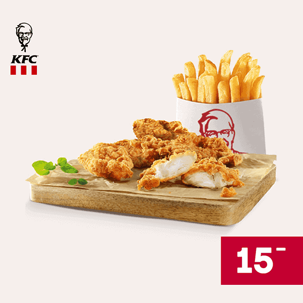 Kupon KFC - 6 Strips + Frytki