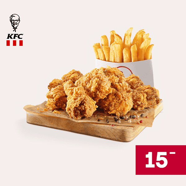 Kupon KFC - 10 Hot Wings + Frytki