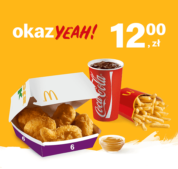 Kupon McDonald's - McZestaw Kurczak McNuggets® 6 szt.