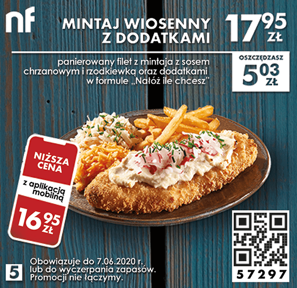 Kupon North Fish - Mintaj wiosenny z dodatkami
