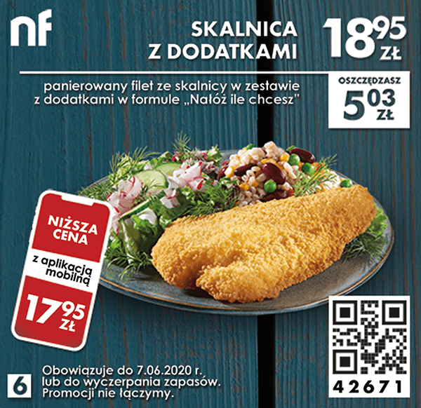 Kupon North Fish - Skalnica z dodatkami