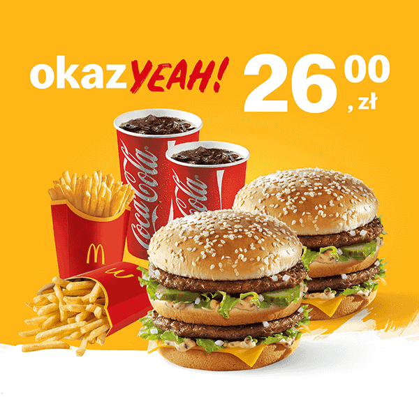 Kupon McDonald's - 2 x McZestaw Big Mac®
