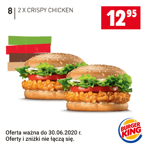Kupon Burger King - 2x Crispy Chicken