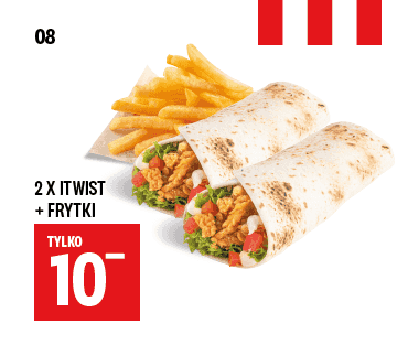 Kupon KFC - 2x iTwist + Frytki