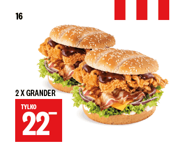Kupon KFC - 2x Grander