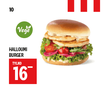 Kupon KFC - Halloumi Burger