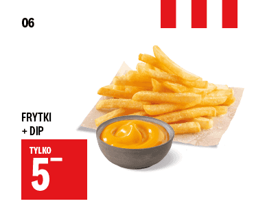 Kupon KFC - Frytki + Dip