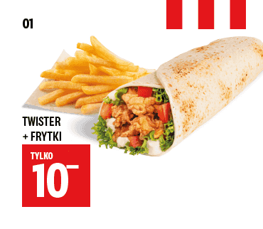 Kupon KFC - Twister + Frytki