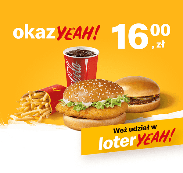 Kupon McDonald's - McZestaw McChicken® + Hamburger