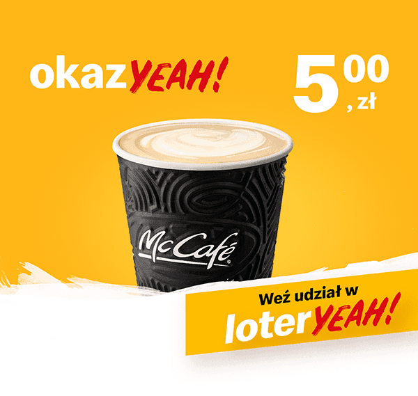 Kupon McDonald's - McCafé® Café Latte 300 ml