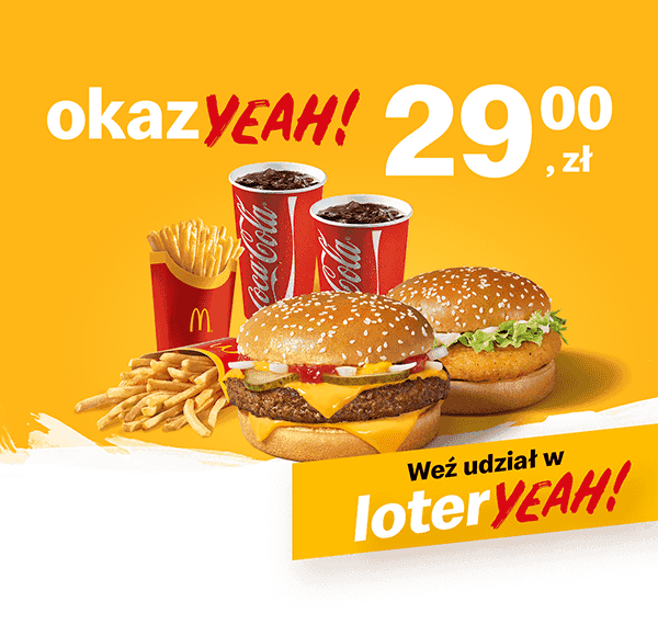 Kupon McDonald's - McZestaw Powiększony McRoyal® + McZestaw Powiększony McChicken®