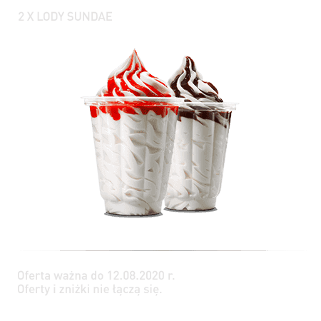 Kupon Burger King - 13 | 2x Lody Sundae