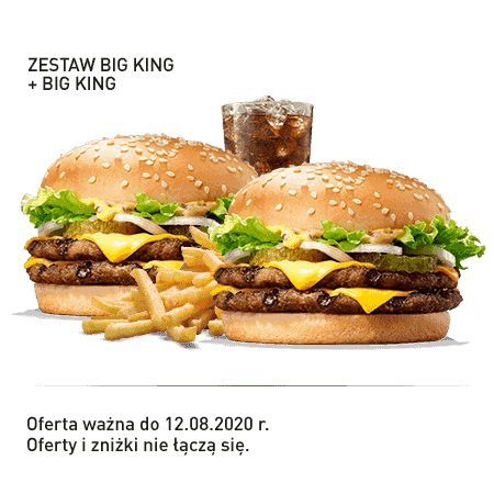 Kupon Burger King - 9 | Zestaw Big King + Big King