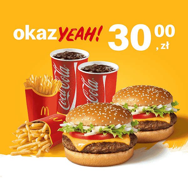 Kupon McDonald's - 2x McZestaw WieśMac®