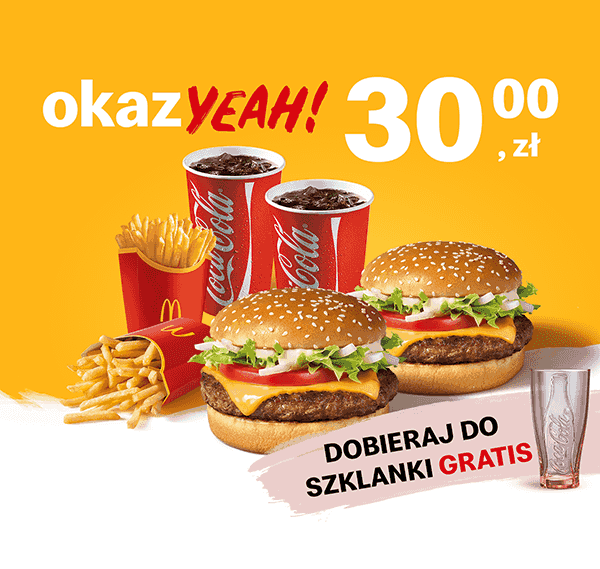 Kupon McDonald's - 2 x McZestaw WieśMac®