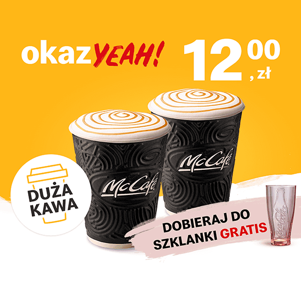 Kupon McDonald's - 2 x McCafé® Caramel Latte Macchiato 400 ml