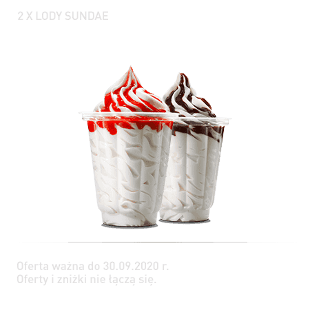 Kupon Burger King - 13 | 2x Lody Sundae