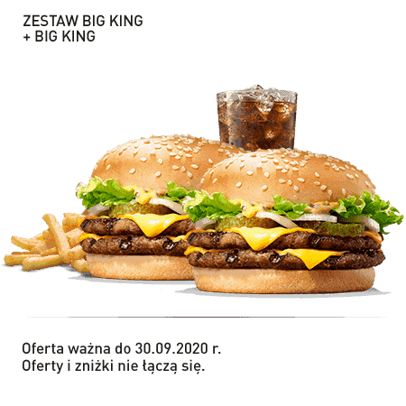 Kupon Burger King - 9 | Zestaw Big King + Big King