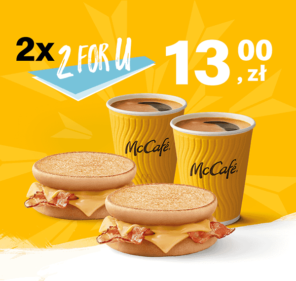 Kupon McDonald's - 2 x (2 for U Śniadaniowe)