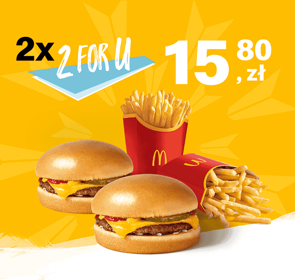 Kupon McDonald's - 2 x (2 for U Powiększone)