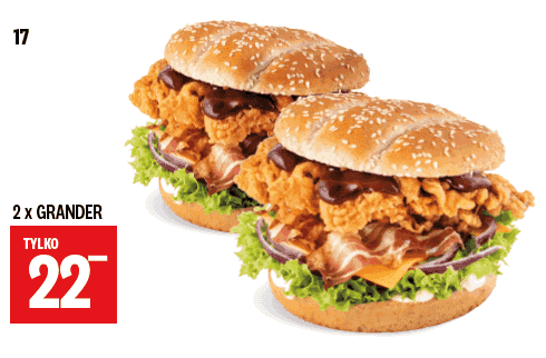 Kupon KFC - 2x Grander