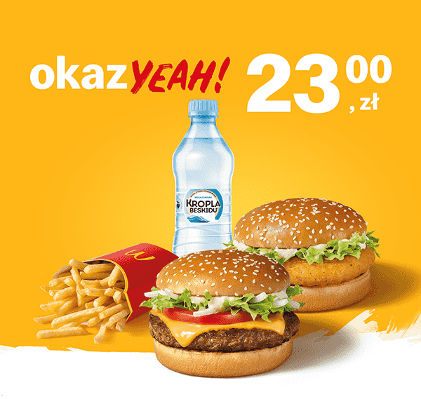 Kupon McDonald's - McZestaw WieśMac® + McChicken®