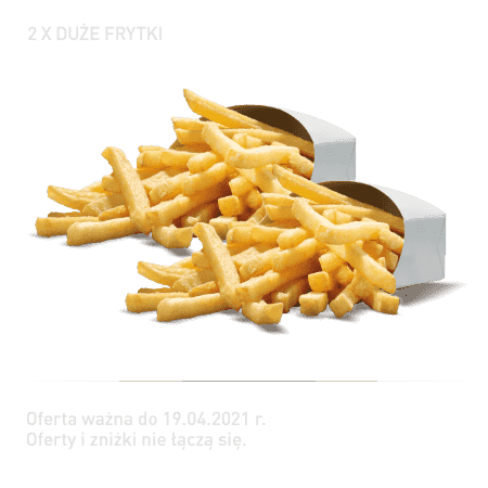 Kupon Burger King - 4 | 2x Duże frytki