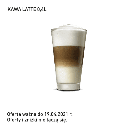 Kupon Burger King - 11 | Kawa Latte 0,4l