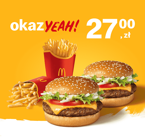 Kupon McDonald's - 2 x (WieśMac® + Średnie frytki)