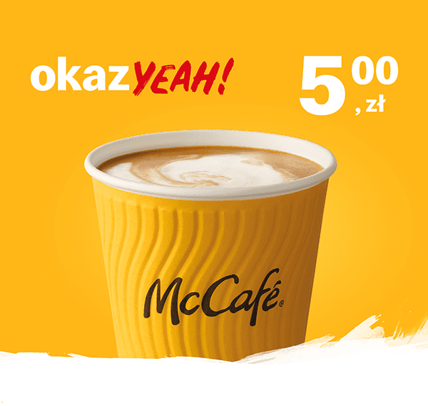 Kupon McDonald's - McCafé® Café Latte 300 ml