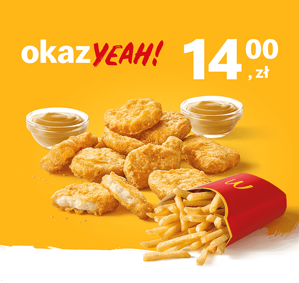 Kupon McDonald's - Kurczak McNuggets® 9 szt. + średnie frytki