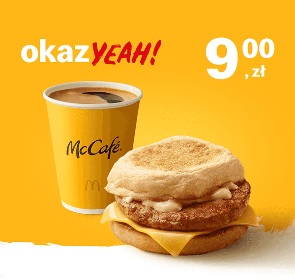 Kupon McDonald's - McMuffin® Farmerski + średnia kawa czarna lub z mlekiem
