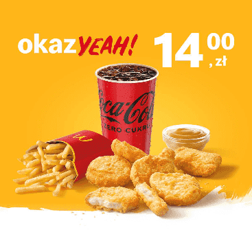 Kupon McDonald's - McZestaw Kurczak McNuggets® 6 szt.