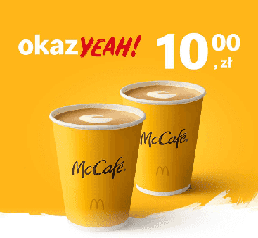 Kupon McDonald's - 2 x McCafé® Flat White 300 ml